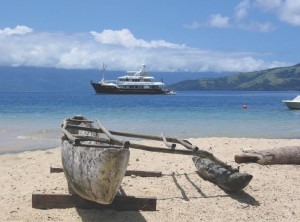 Kioa village beach