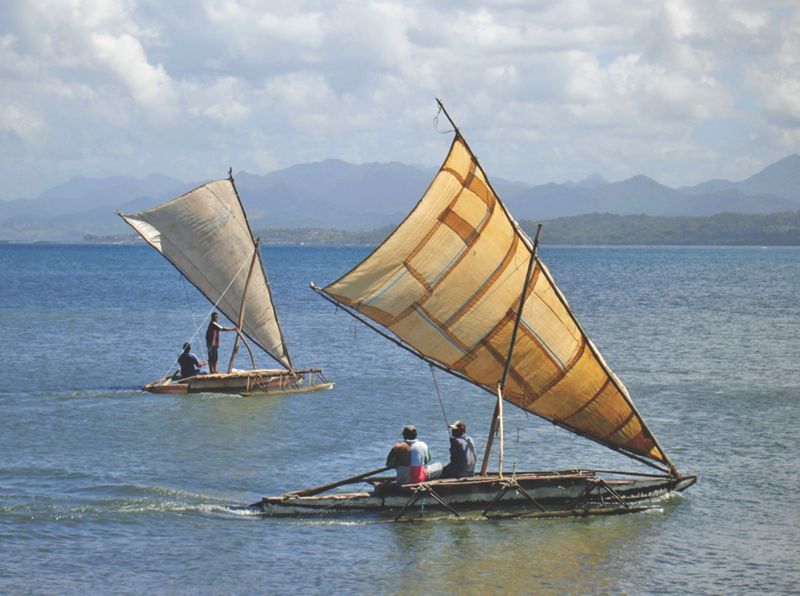 Traditional Sailing Canoes in the Lau Islands of Fiji 