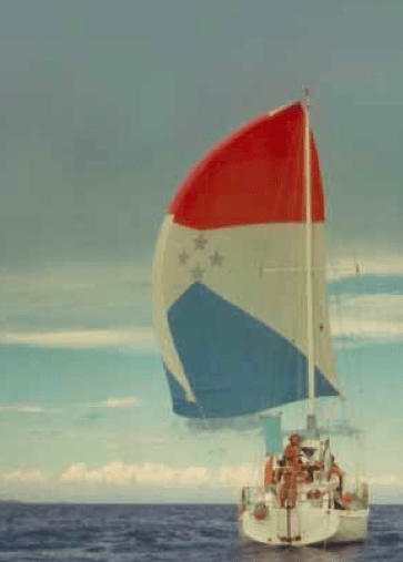 Yacht HADAR drifts downwind