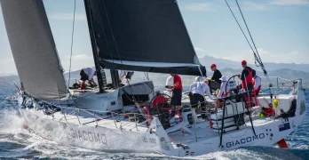 Giacomo finishing the 2016 Auckland Fiji Yacht Race