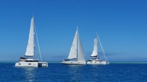 The World ARC Pacific fleet left Musket Cove 2