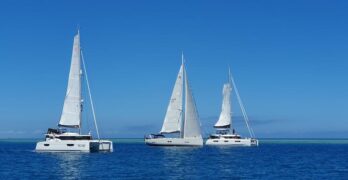 The World ARC Pacific fleet left Musket Cove 2