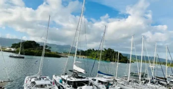 Yachts at the Copra Shed Marina in Savusavu