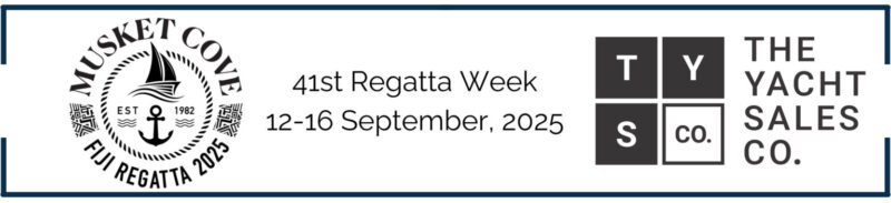 The Yacht Sales Co. is delighted to be the major sponsor of the 2025 Musket Cove Fiji Regatta from 12 – 16 September 2025