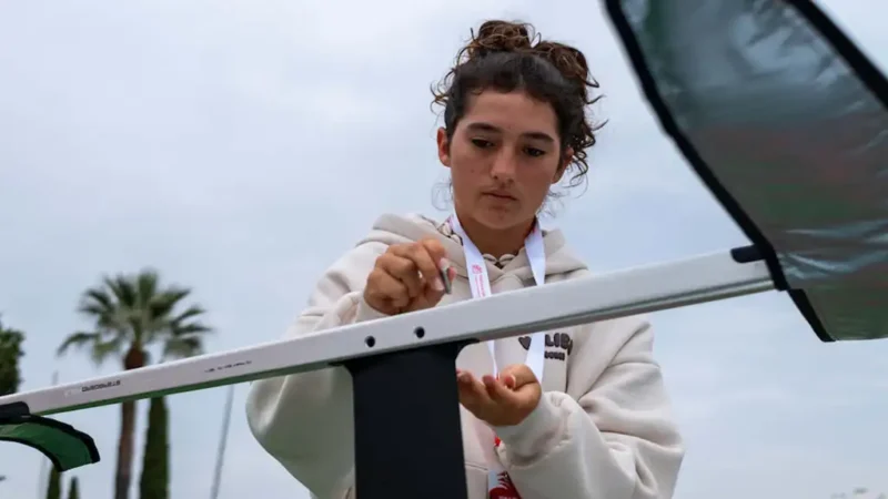 Fifteen-year-old Emilie Wade is steadily building her own path in sailing, following the legacy of her uncle, five-time Olympian Tony Philp