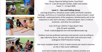 Uto Ni Yalo Junior Sailmaster Program For Boys And Girls Aged 10-13 Years